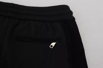 Dolce &amp; Gabbana – Schwarze Jogginghose aus Baumwollmischung