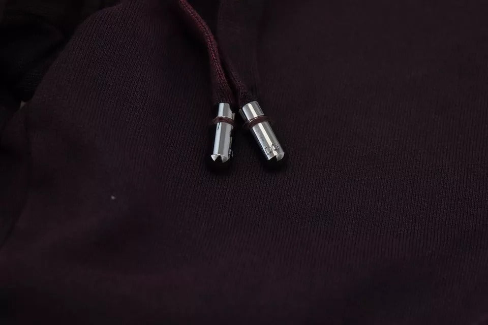 Dolce &amp; Gabbana Bordeaux Baumwoll-Cargo-Jogginghose