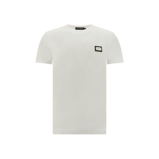 Dolce &amp; Gabbana Weißes Baumwoll-T-Shirt