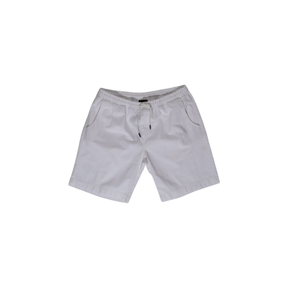 Refrigiwear White Cotton Bermuda Shorts