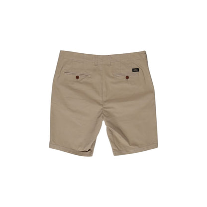 Superdry Beige Baumwoll-Bermudashorts
