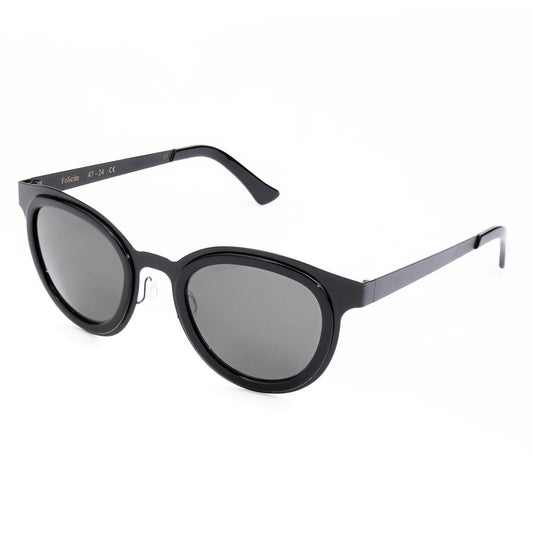 LGR Schwarze Edelstahl-Sonnenbrille
