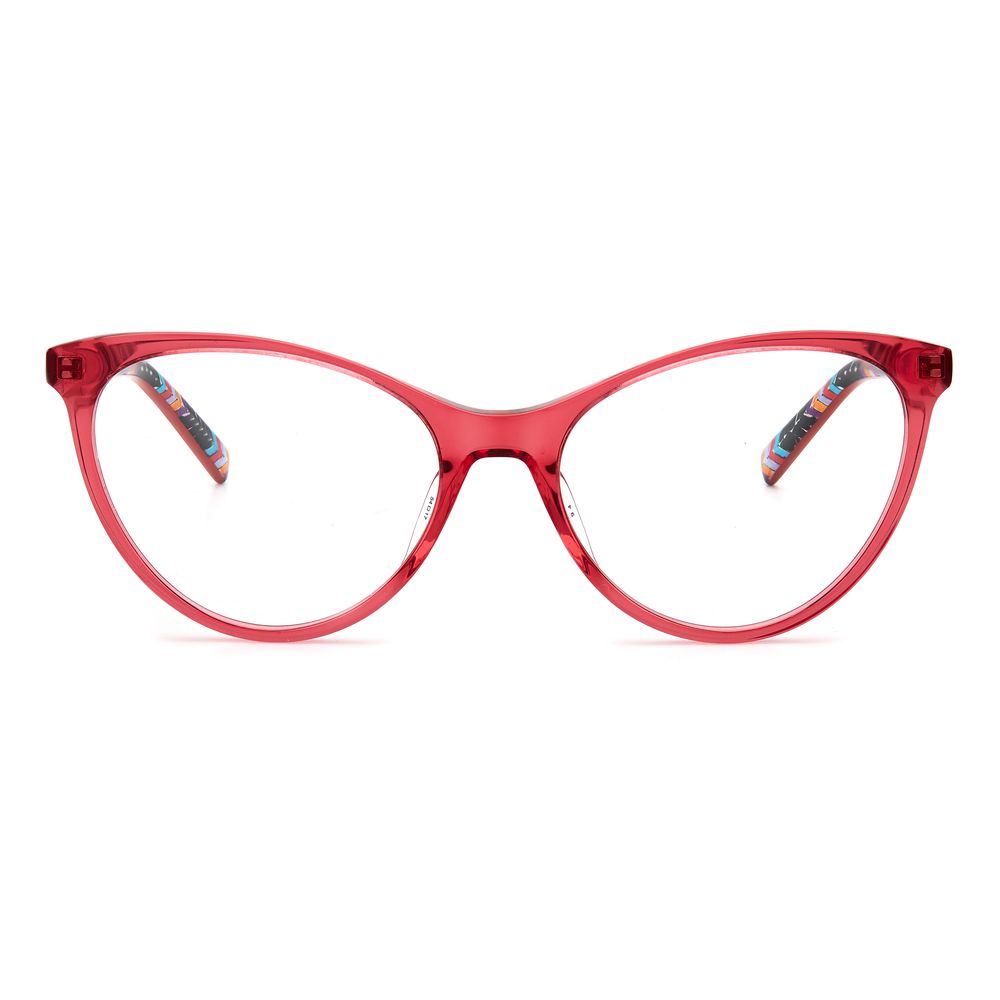 M Missoni Rote Acetat-Brille (Gestell)