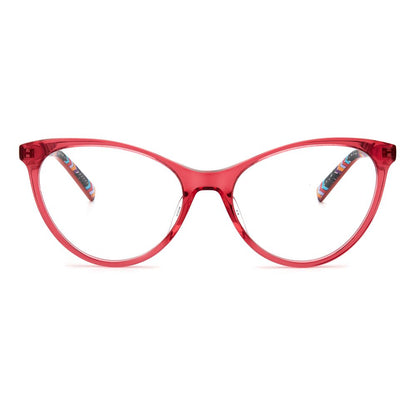 M Missoni Rote Acetat-Brille (Gestell)
