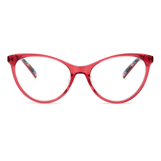 M Missoni Rote Acetat-Brille (Gestell)