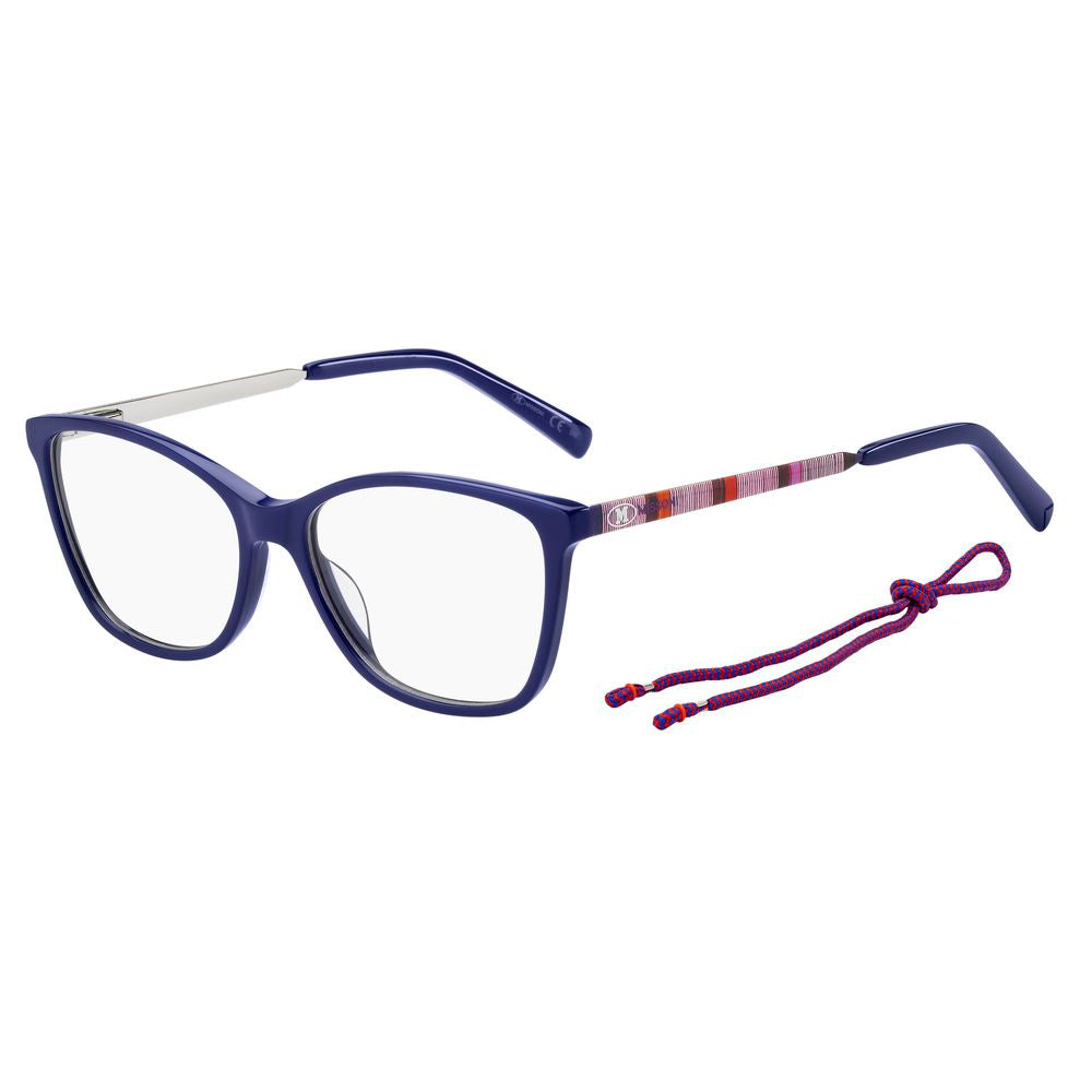 M Missoni Blaue Acetat-Brille (Gestell)