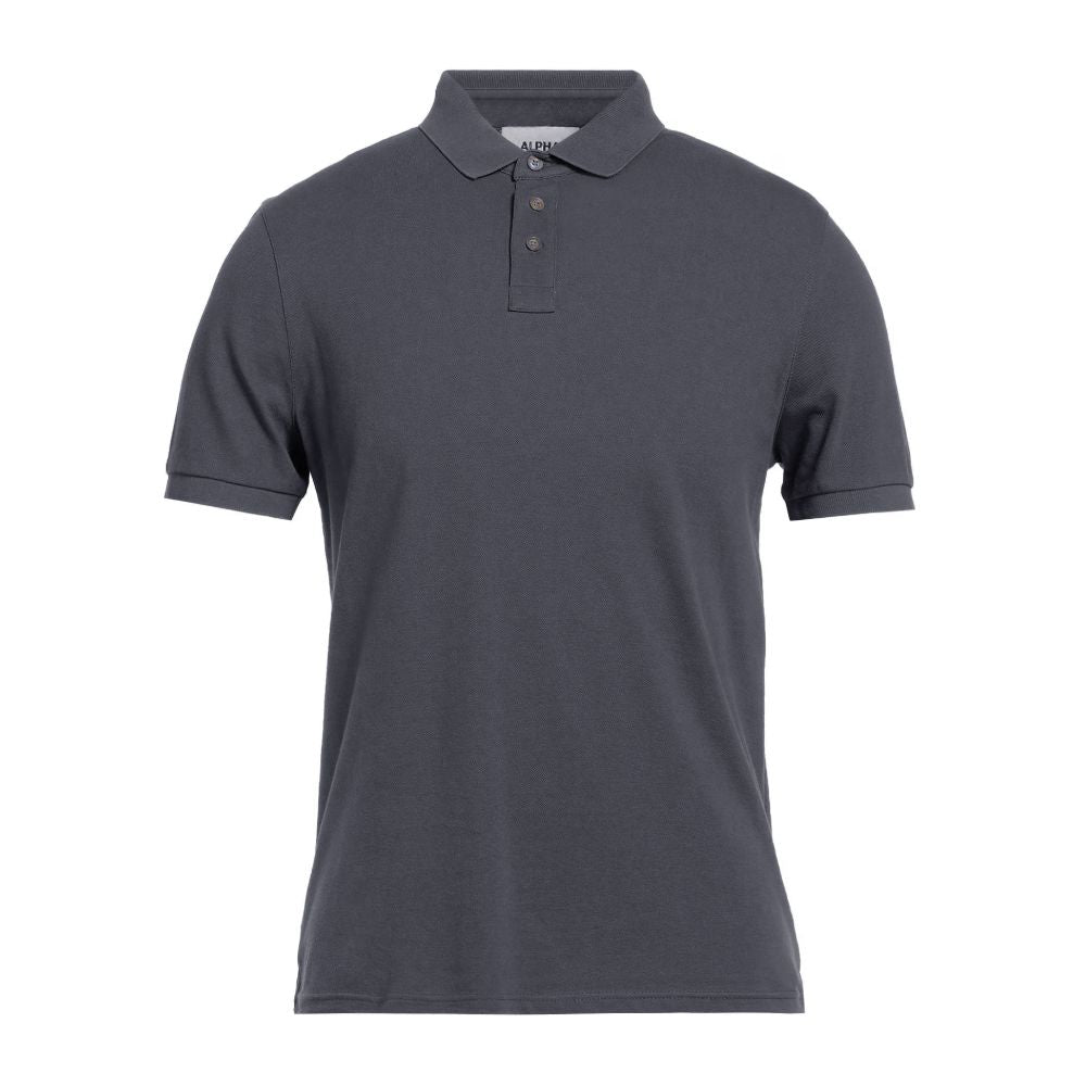 Alpha Studio Poloshirt aus Baumwolle, Grau