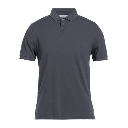 Alpha Studio Poloshirt aus Baumwolle, Grau
