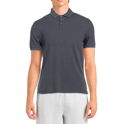 Alpha Studio Poloshirt aus Baumwolle, Grau