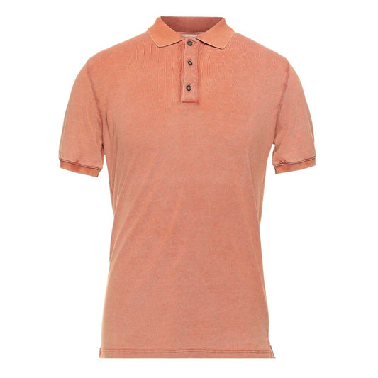 Alpha Studio Poloshirt aus rosa Baumwolle