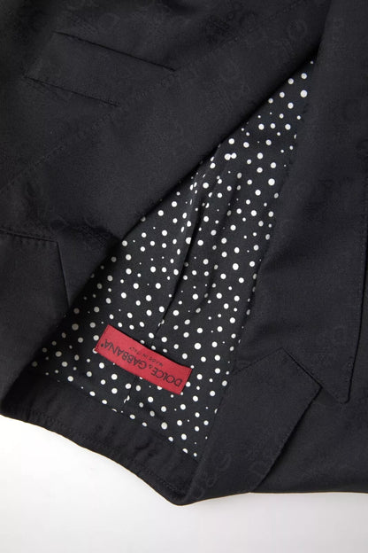 Dolce &amp; Gabbana Schwarzer Langarmmantel Blazerjacke