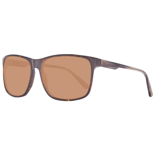 Helly Hansen – Braune Sonnenbrille aus Kunststoff