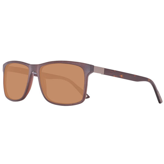 Helly Hansen – Braune Sonnenbrille aus Kunststoff