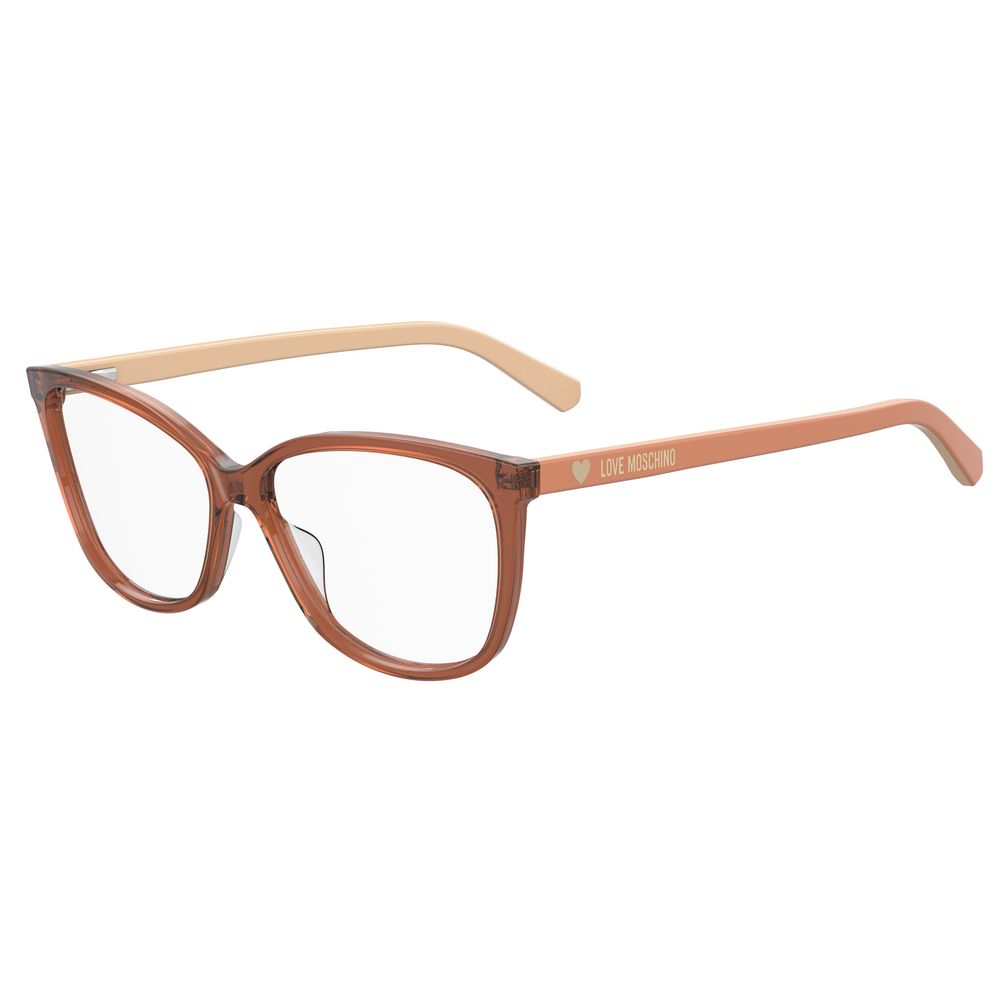 Love Moschino Rote Acetat-Brille (Gestell)