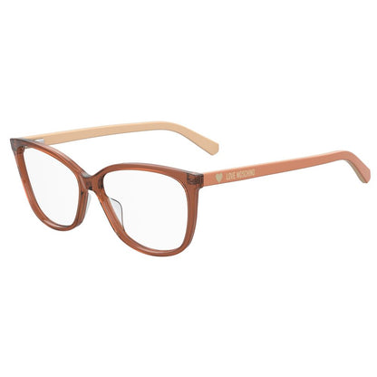 Love Moschino Rote Acetat-Brille (Gestell)