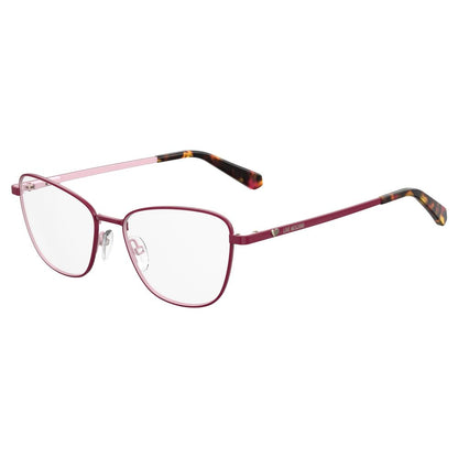 Love Moschino Rote Metallbrille (Gestell)