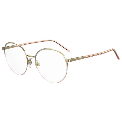 Love Moschino Roségoldfarbene Metallbrille (Gestell)