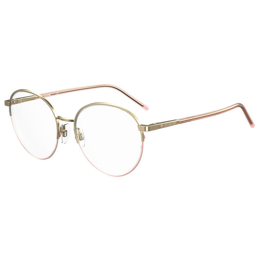 Love Moschino Roségoldfarbene Metallbrille (Gestell)