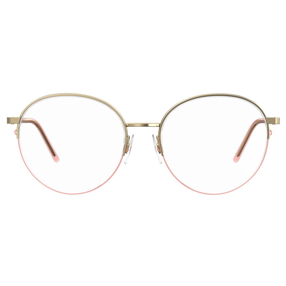 Love Moschino Roségoldfarbene Metallbrille (Gestell)