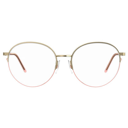 Love Moschino Roségoldfarbene Metallbrille (Gestell)