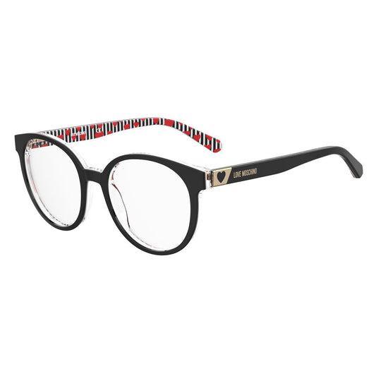Love Moschino Schwarze Acetat-Brille (Gestell)