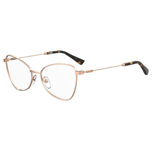 Moschino Goldfarbene Metallbrille (Gestell)