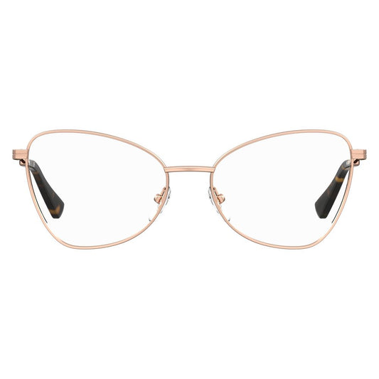 Moschino Goldfarbene Metallbrille (Gestell)