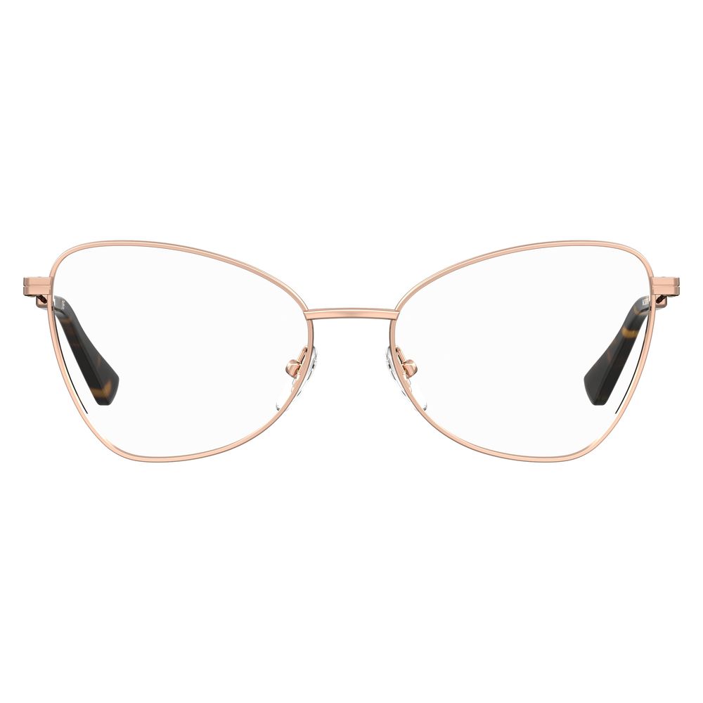 Moschino Goldfarbene Metallbrille (Gestell)
