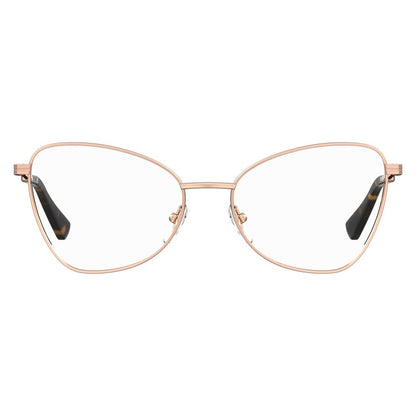 Moschino Goldfarbene Metallbrille (Gestell)