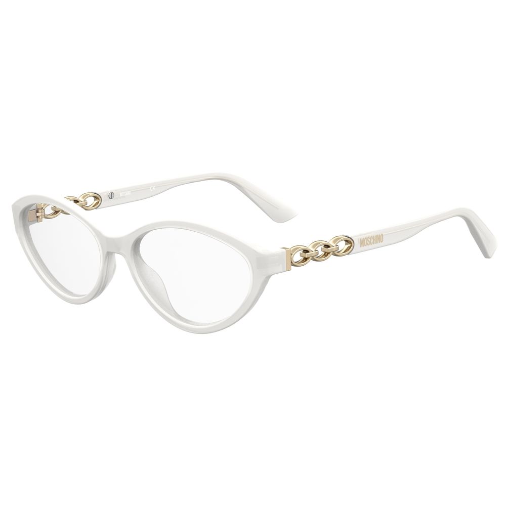Moschino Weiße Acetat-Brille (Gestell)