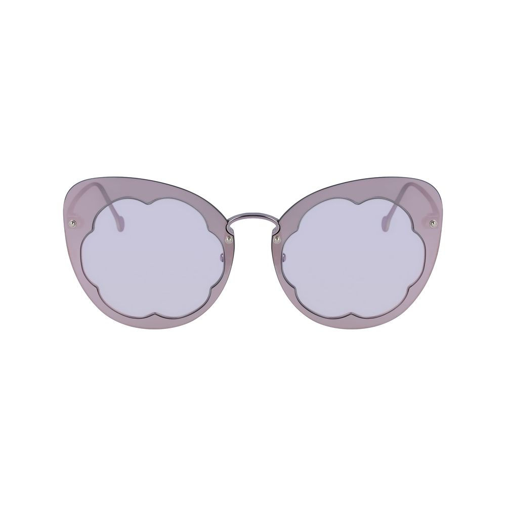 Salvatore Ferragamo – Lilafarbene Sonnenbrille aus Metall
