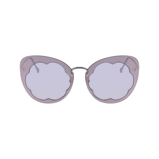Salvatore Ferragamo – Lilafarbene Sonnenbrille aus Metall