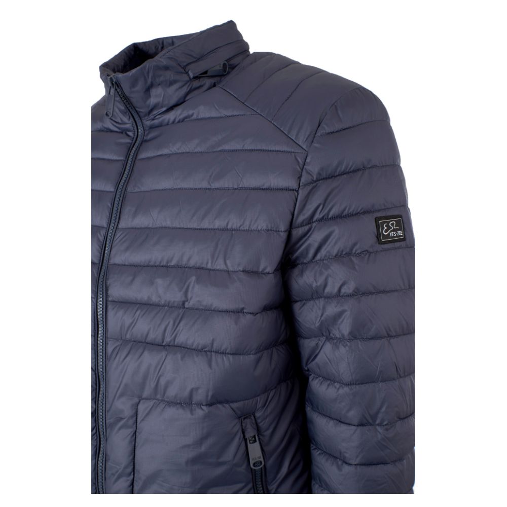 Yes Zee Blaue Nylon-Leichtjacke für Herren