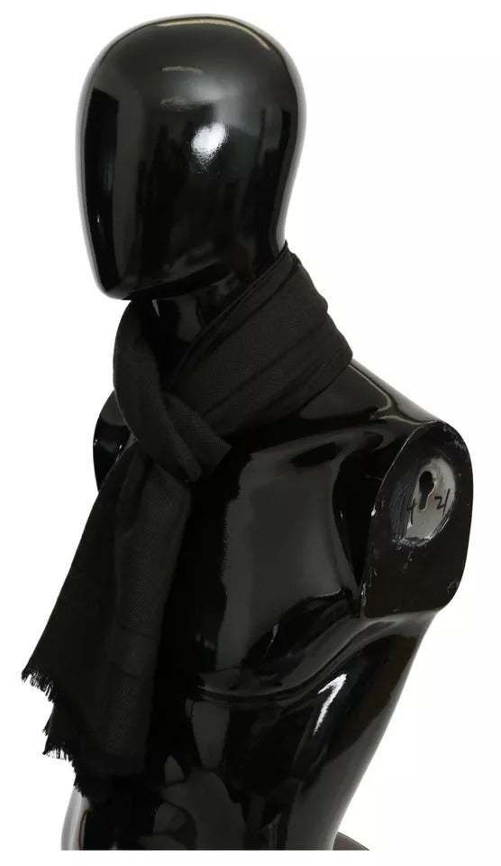 Dolce &amp; Gabbana Grün-brauner Wickelschal aus Kaschmir