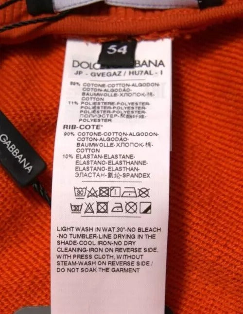 Dolce &amp; Gabbana – Orangefarbene Bermudashorts aus Baumwollmischung für Herren