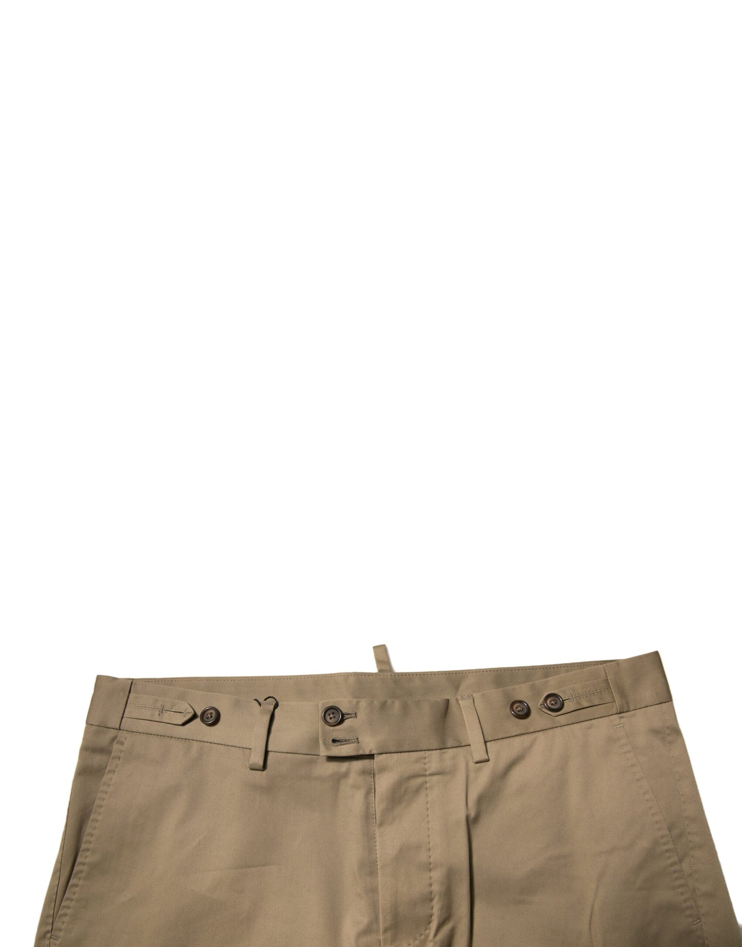 Dolce &amp; Gabbana Braune Chino-Freizeitshorts aus Baumwollstretch