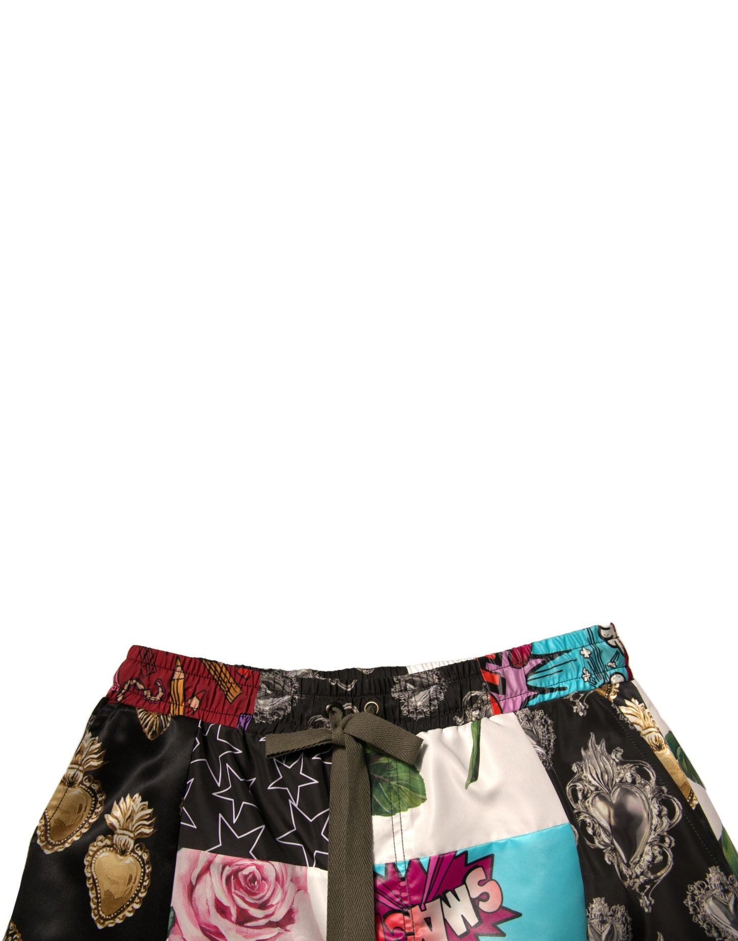 Dolce &amp; Gabbana – Mehrfarbige Cargo-Bermudashorts im Patchwork-Stil