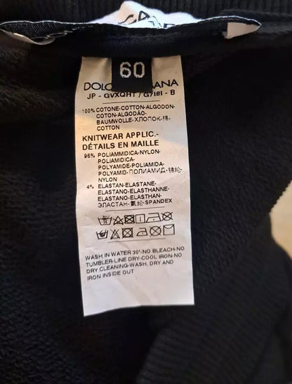 Dolce &amp; Gabbana Schwarze Jogginghose aus Baumwolle für Herren