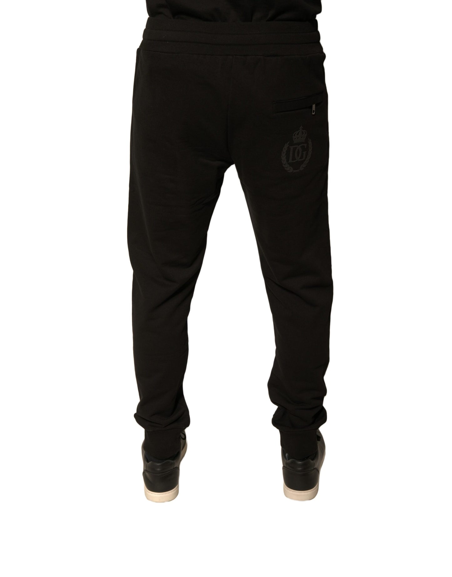 Dolce &amp; Gabbana Schwarze Jogginghose aus Baumwolle für Herren