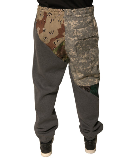 Dolce &amp; Gabbana – Jogginghose aus Baumwolle mit mehrfarbigem Patchwork