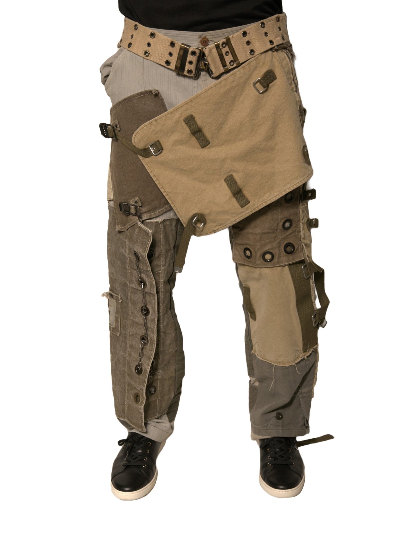 Dolce &amp; Gabbana – Mehrfarbige, rekonstruierte Flight-Cargohose