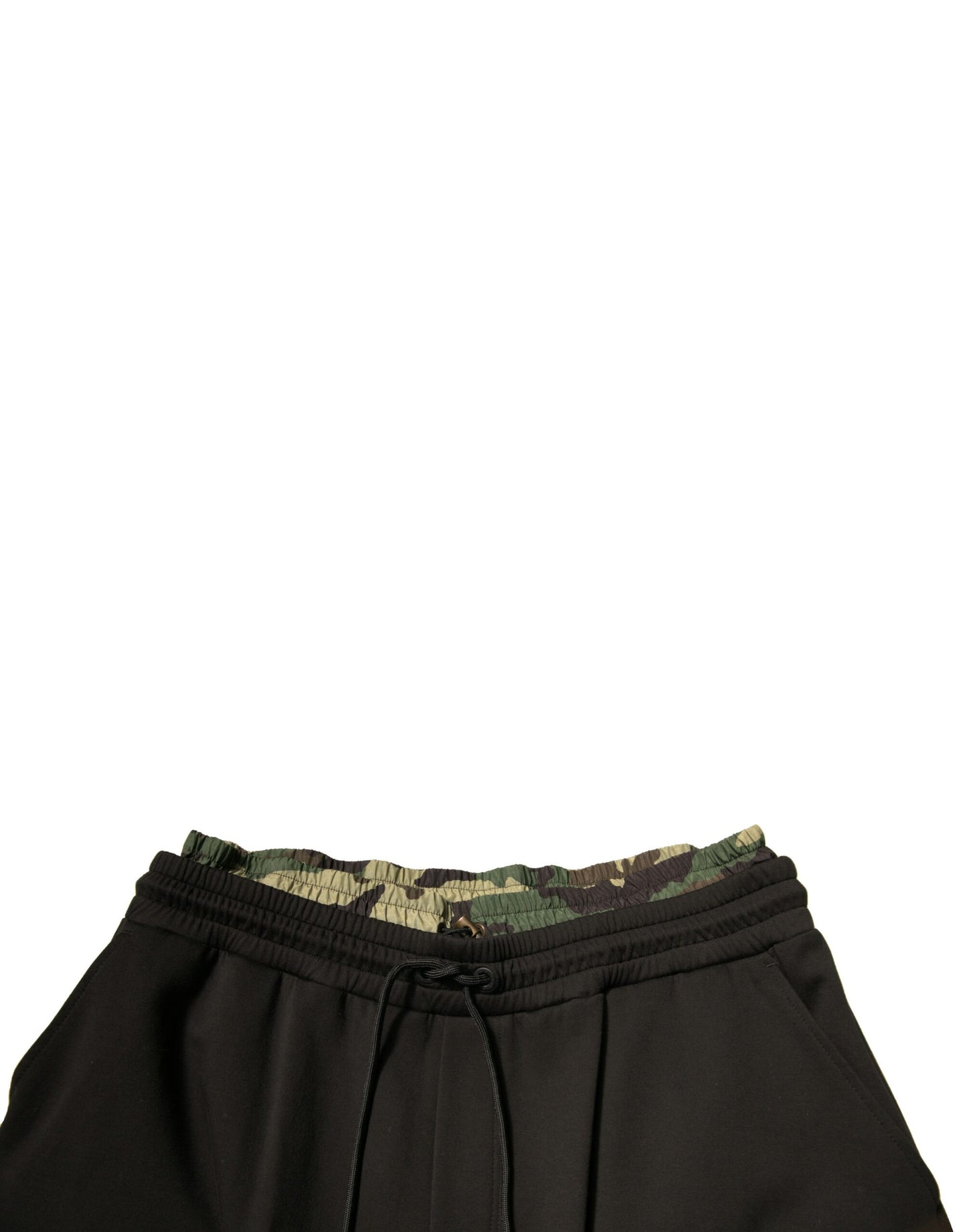 Dolce &amp; Gabbana – Schwarze Cargo-Jogginghose aus Baumwolle mit Camouflage-Muster