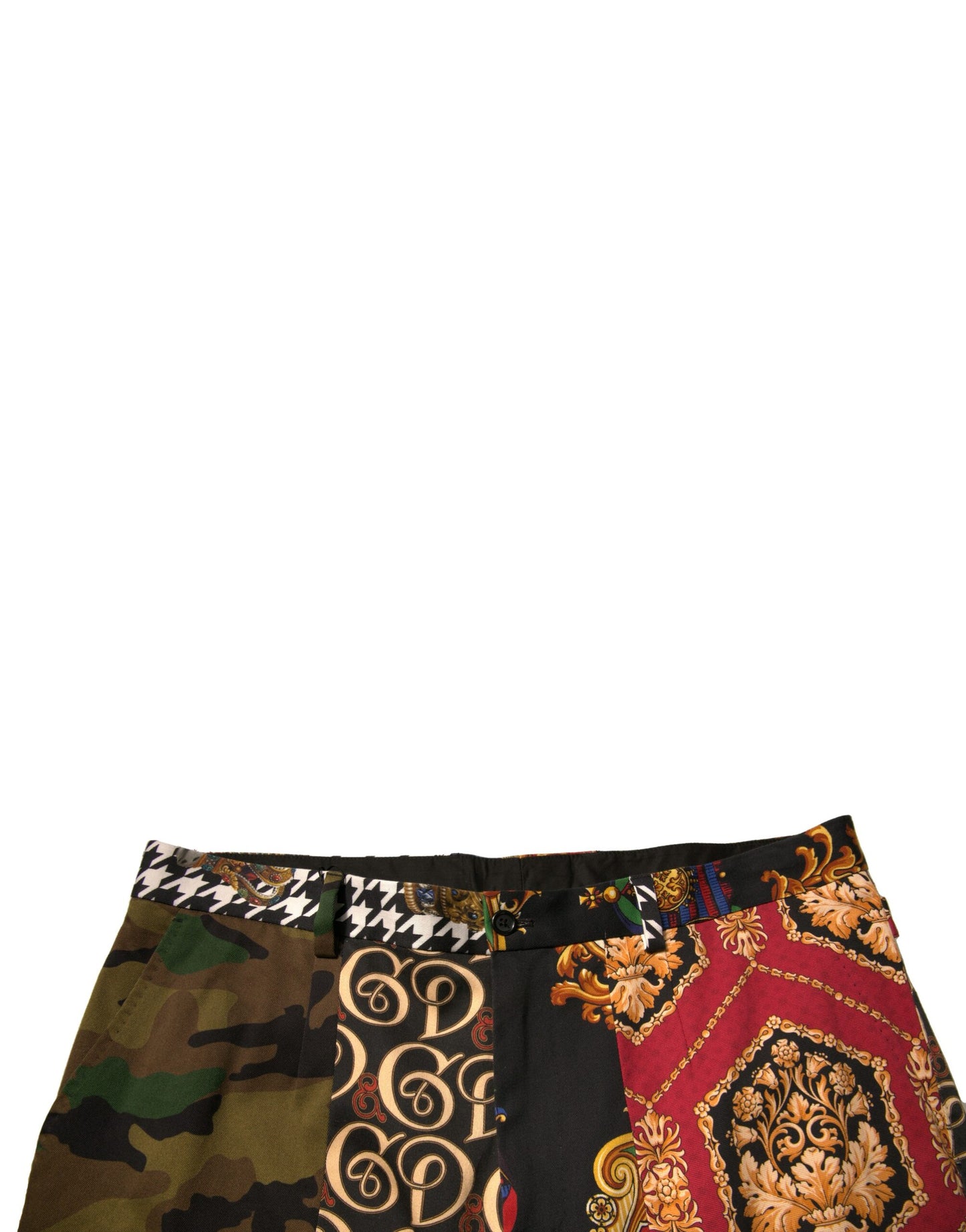 Dolce &amp; Gabbana Mehrfarbige Patchwork-Anzughose für Herren