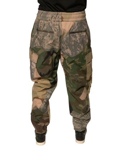 Dolce &amp; Gabbana – Jogginghose mit mehrfarbiger Camouflage-Optik