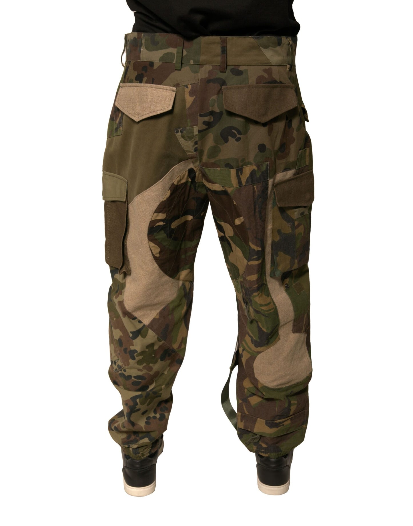 Dolce &amp; Gabbana Mehrfarbige Patchwork-Flieger-Cargohose