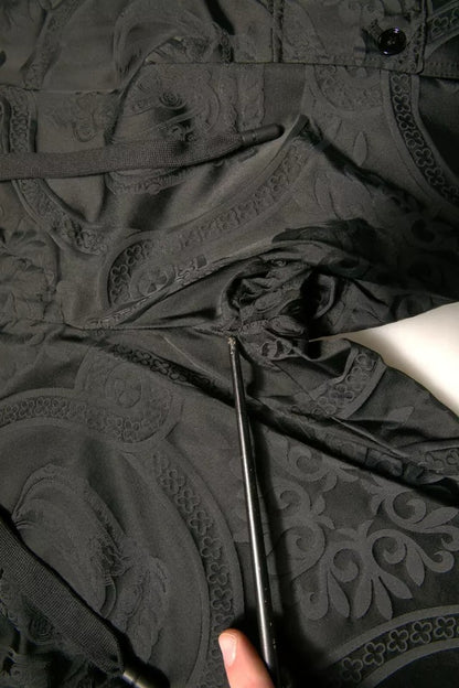 Dolce &amp; Gabbana – Schwarze Jogginghose aus Nylon mit Krone