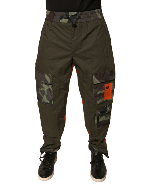 Dolce &amp; Gabbana – Mehrfarbige Cargo-Jogginghose mit Camouflage-Muster