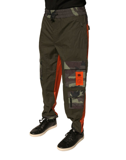 Dolce &amp; Gabbana – Mehrfarbige Cargo-Jogginghose mit Camouflage-Muster