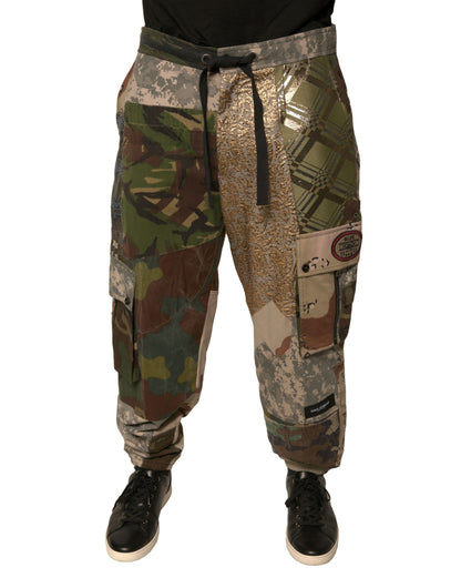 Dolce &amp; Gabbana Mehrfarbige Patchwork-Jogginghose für Herren