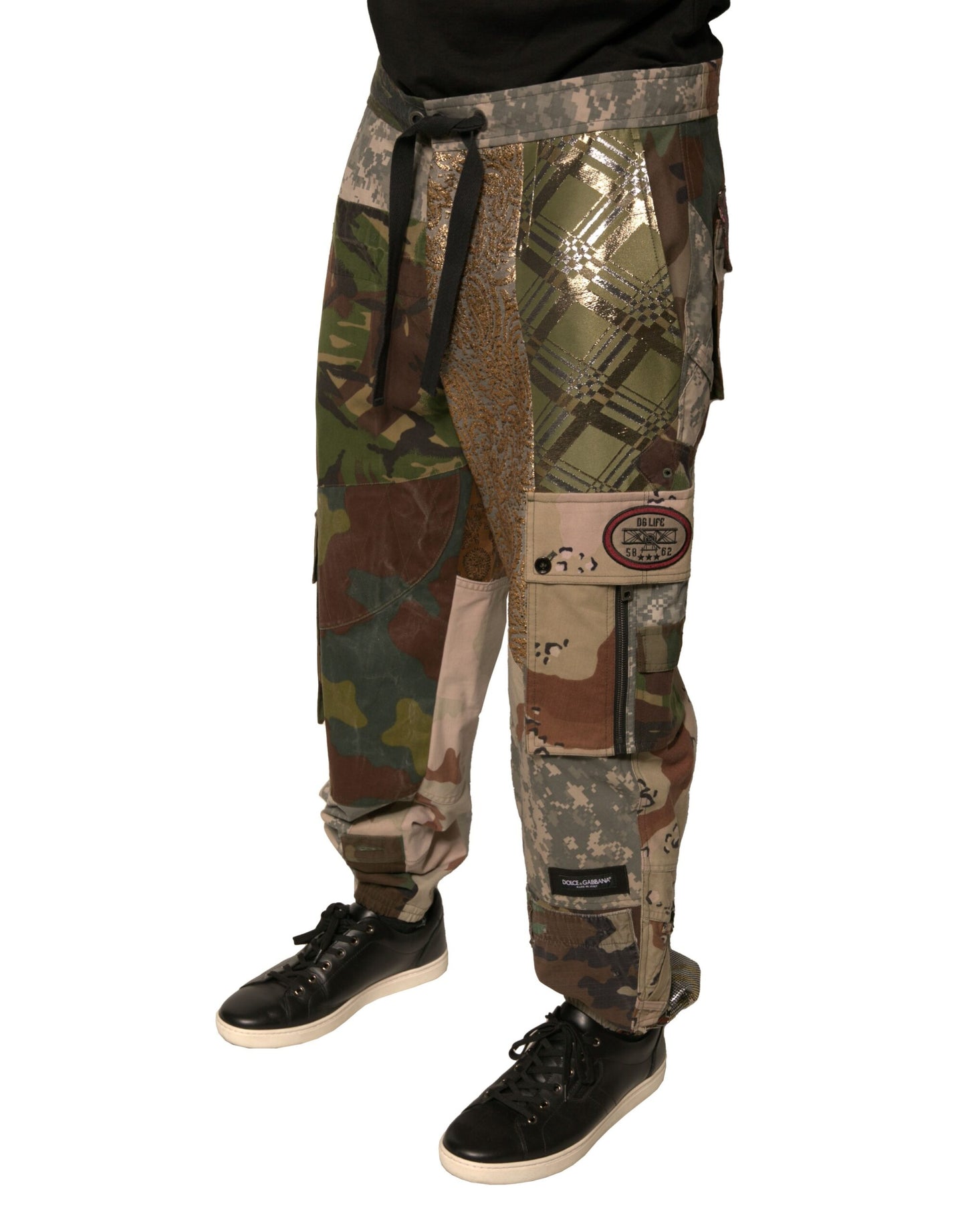 Dolce &amp; Gabbana Mehrfarbige Patchwork-Jogginghose für Herren